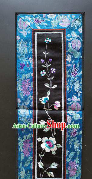 Chinese National Embroidered Flowers Silk Paintings Traditional Handmade Embroidery Craft Decorative Wall Picture