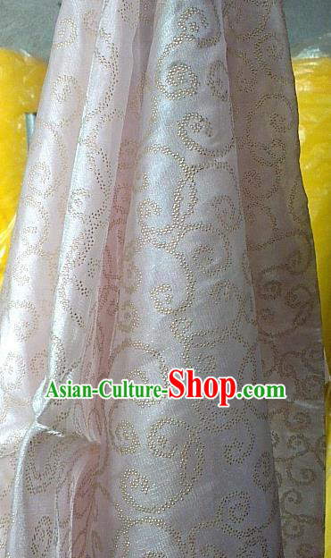 Chinese Traditional Pattern Design Pink Veil Fabric Grenadine Cloth Asian Gauze Material