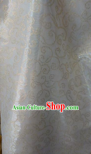 Chinese Traditional Pattern Design White Veil Fabric Grenadine Cloth Asian Gauze Material