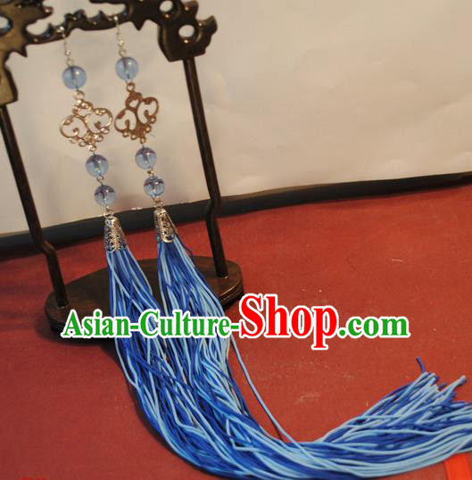 Chinese Traditional Qing Dynasty Palace Lady Tassel Step Shake Headwear Drama Ancient Empress Hairpin Hair Accessories