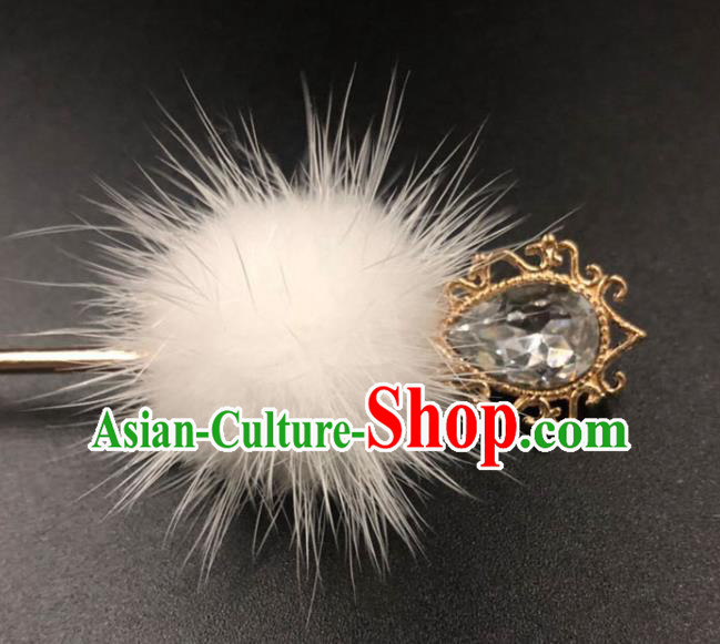 China Ming Dynasty Hair Accessories Traditional Hanfu Venonat Hairpin Ancient Princess Crystal Hair Stick