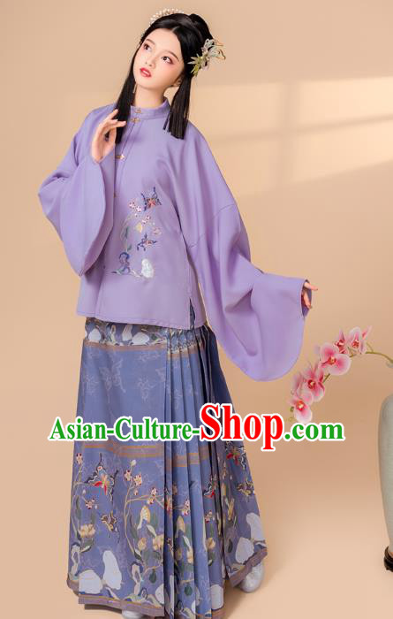 China Ancient Court Beauty Clothing Traditional Ming Dynasty Palace Princess Embroidered Historical Costume