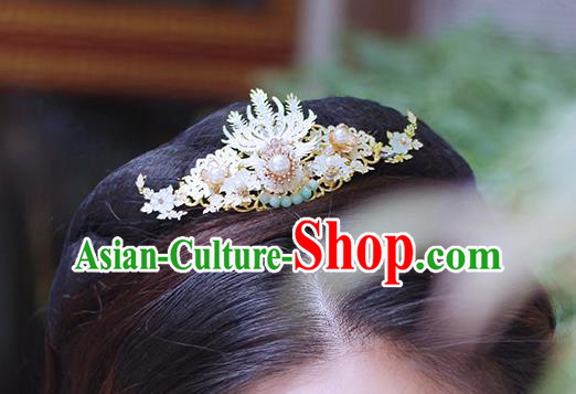 Chinese Ancient Princess Hairpin Hair Accessories Traditional Ming Dynasty Phoenix Hair Comb