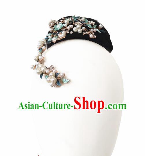 China Traditional Ethnic Peacock Dance Wig Chignon Dai Nationality Folk Dance Hair Accessories