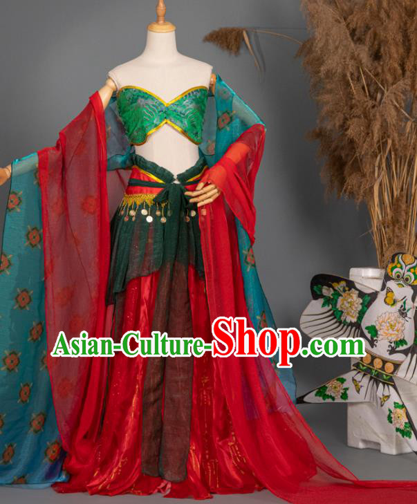 China Classical Dance Clothing Cosplay Dunhuang Fairy Hanfu Dress Ancient Princess Garment Costumes