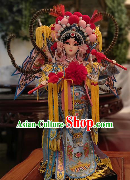 Handmade Traditional Peking Opera Doll China Beijing Silk Figurine - Liang Hongyu