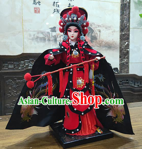 Handmade Traditional Peking Opera Doll China Beijing Silk Figurine - Hua Mulan
