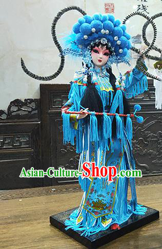Handmade Traditional Peking Opera the Story of White snake Doll China Beijing Silk Figurine - Xiao Qing