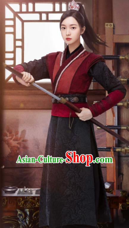 Chinese Drama The Imperial Coroner Leng Yue Clothing Ancient Swordswoman Garment Costumes Traditional Female Knight Hanfu Apparels