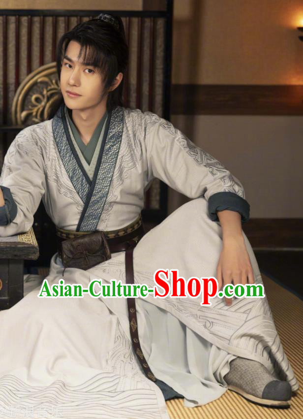 Chinese Martial Arts Apparels Wuxia Drama The Legend of Fei Xie Yun Clothing Ancient Swordsman Garment Costumes
