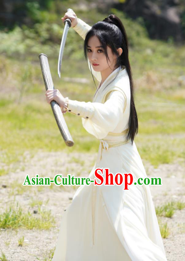 Chinese Traditional Martial Arts Dress Apparels Wuxia Drama The Legend of Fei Zhou Fei Clothing Ancient Swordswoman Garment Costumes