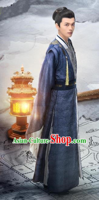 China Traditional Apparels Ancient Childe Clothing Drama The Romance of Tiger and Rose Pei Heng Garment Costumes