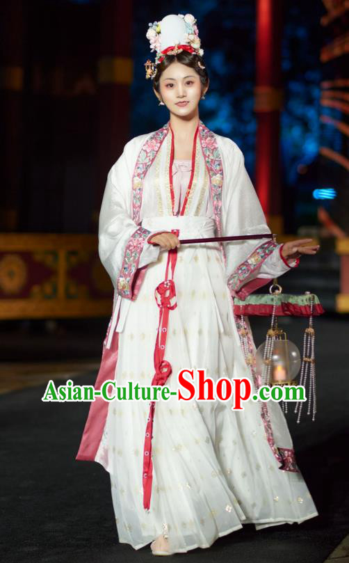 China Ancient Imperial Concubine Hanfu Clothing Traditional Song Dynasty Historical Costumes