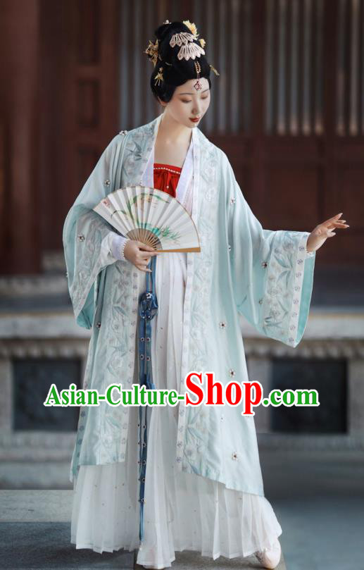 China Song Dynasty Imperial Concubine Historical Costumes Ancient Court Beauty Dress Clothing Traditional Hanfu Apparels