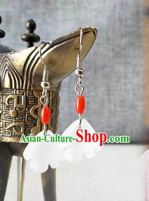 Chinese Classical Song Dynasty Queen Ear Accessories Ancient Imperial Empress Cao Danshu Shell Earrings