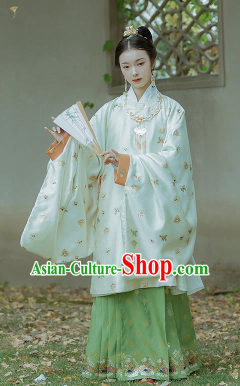 China Traditional Hanfu Dress Ming Dynasty Royal Countess Historical Clothing Ancient Nobility Lady Costumes