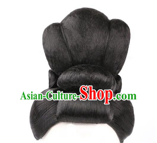 Chinese Ancient Tang Dynasty Beauty Li Ren Xing Dance Headdress Classical Dance Du Fu Wigs Chignon