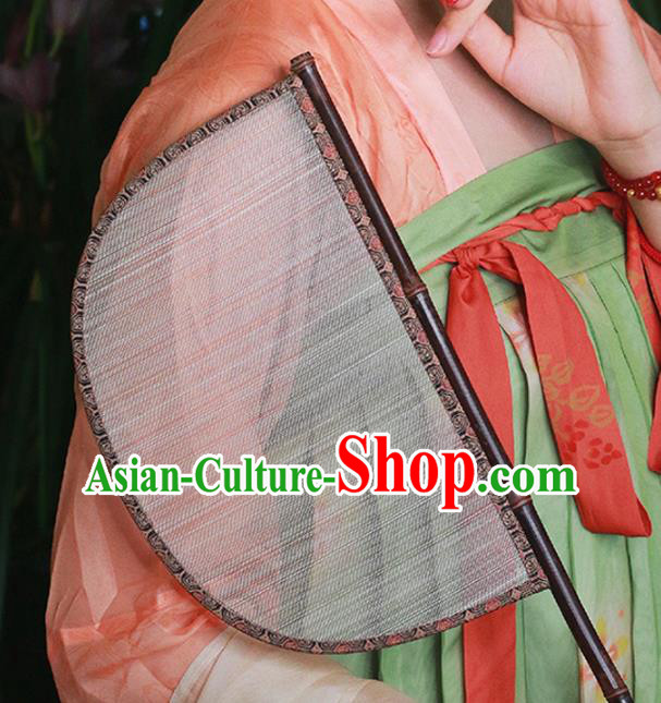 China Handmade Silk Classical Palace Fan Traditional Jin Dynasty Court Hanfu Fan