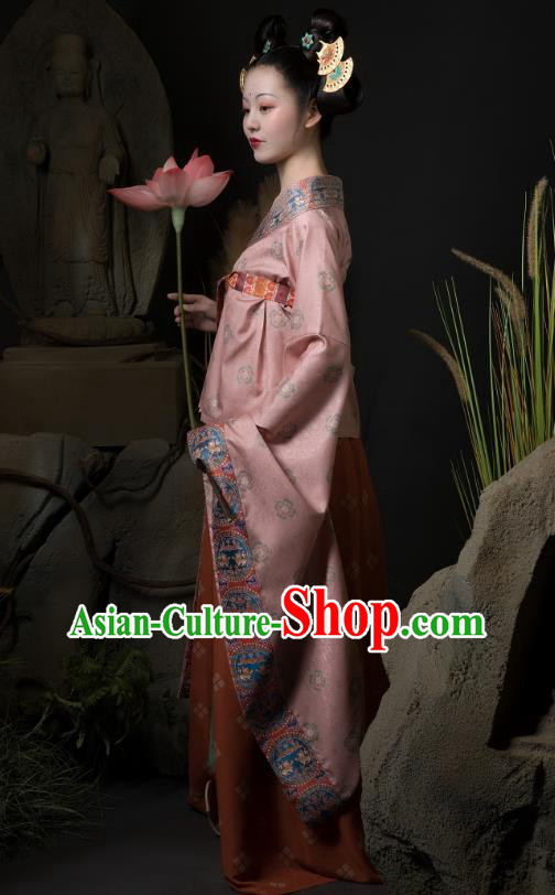 China Ancient Royal Princess Hanfu Dress Traditional Southern and Northern Dynasties Court Lady Historical Costumes Complete Set