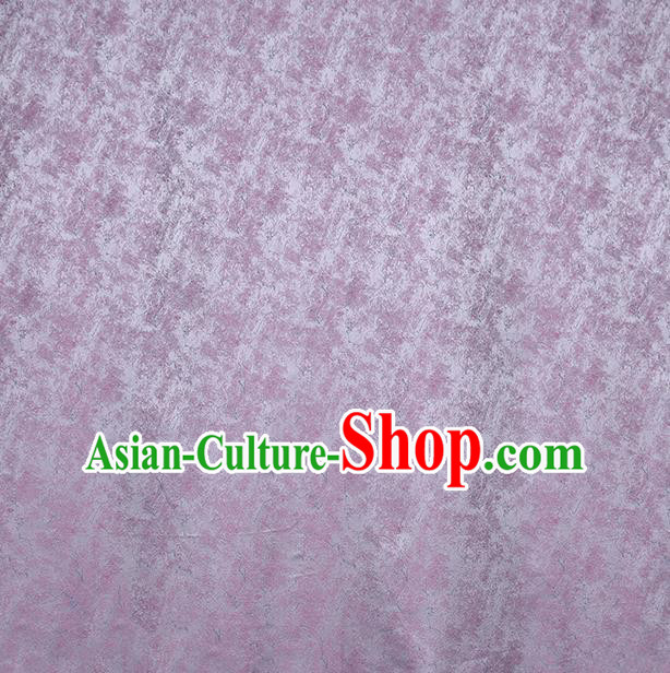 China Classical Cheongsam Lilac Silk Fabric Traditional Qipao Dress Song Brocade Drapery