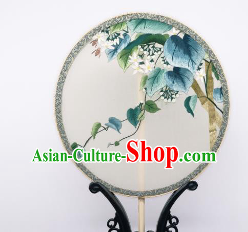 China Traditional Song Dynasty Palace Fan Classical Dance Silk Fan Embroidered Circular Fan