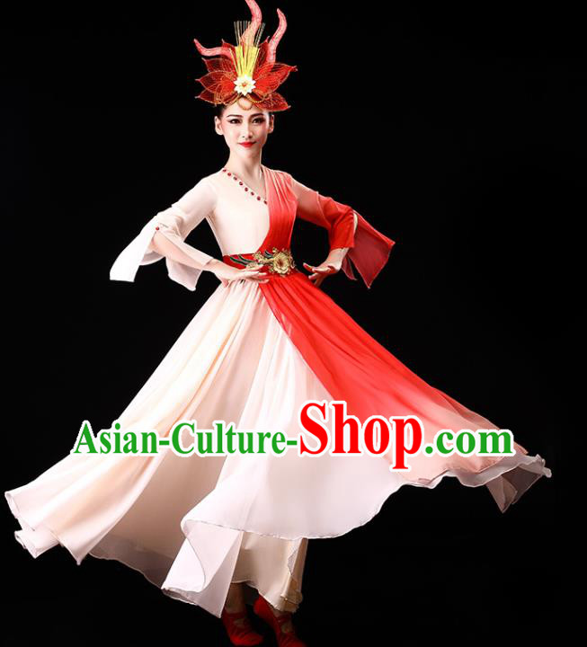 China Modern Dance Stage Performance Costume Opening Dance Dress Chorus Clothing