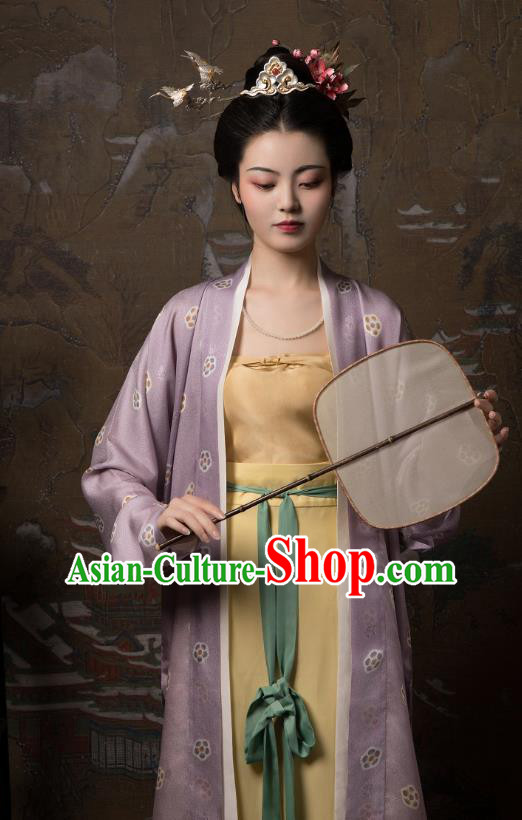 China Ancient Palace Lady Hanfu Dress Traditional Song Dynasty Court Beauty Historical Clothing Full Set