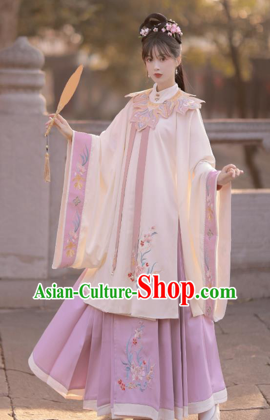 China Ancient Royal Princess Hanfu Clothing Traditional Ming Dynasty Court Beauty Costumes Full Set