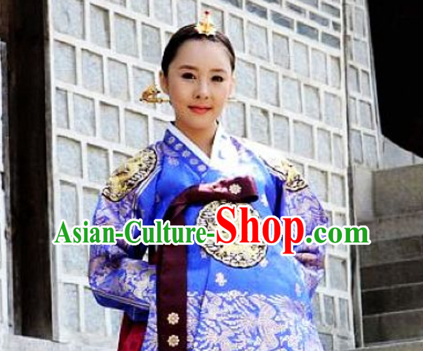 Korean Classical Imperial Costume Traditional Korean Queen Princess Ceremony Costumes for Women
