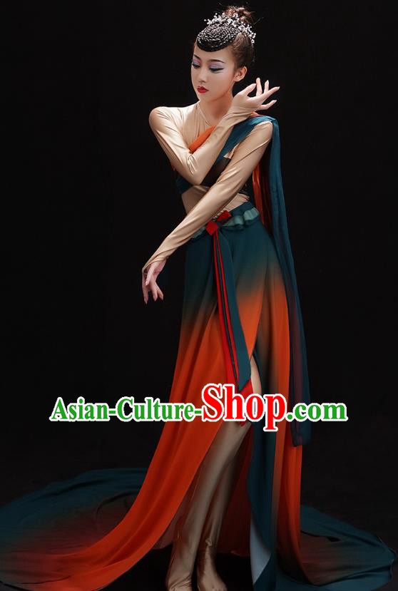 Chinese Classical Dance Clothing Traditional Dunhuang Flying Apsaras Dance Dress Goddess Group Dance Outfits