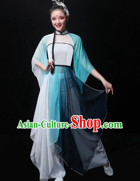 Chinese Umbrella Dance Dress Traditional Jiangnan Watertown Performance Costumes Classical Dance Clothing
