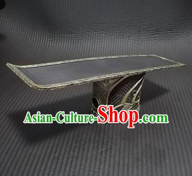 Chinese Ancient Drama Emperor Hair Crown Handmade Traditional Qin Dynasty King Headwear