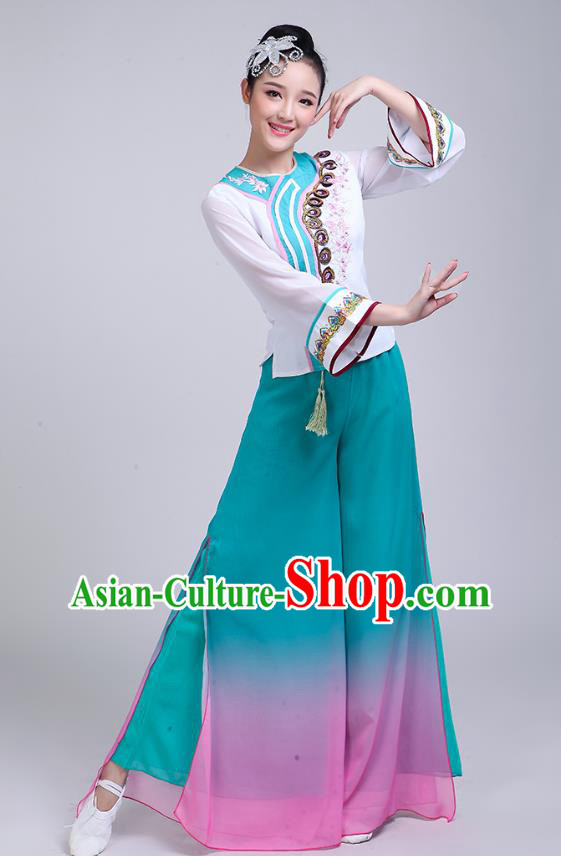 China Yangko Dance Outfits Folk Dance Clothing Fan Dance Group Dance Garment