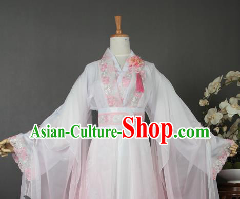 China Cosplay Female Swordsman Jin Que Clothing Ancient Princess Garments Traditional Song Dynasty Young Lady Hanfu Dress