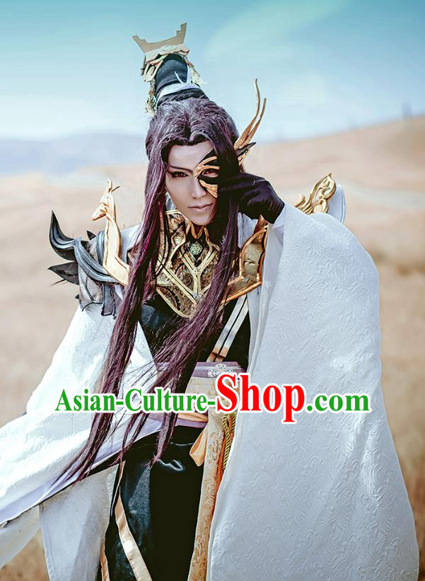 China Qin Dynasty Young Knight Garment Costumes Traditional Cosplay Swordsman Hanfu Clothing Ancient Warrior Apparels