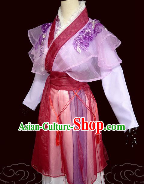 China Traditional Tang Dynasty Young Lady Hanfu Dress Cosplay Drama Ya Mei Clothing Ancient Rich Woman Garments