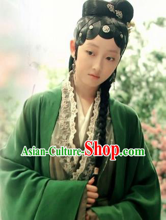 China Ancient Noble Lady Garments Traditional Ming Dynasty Young Beauty Hanfu Dress Cosplay A Dream in Red Mansions Lin Daiyu Clothing