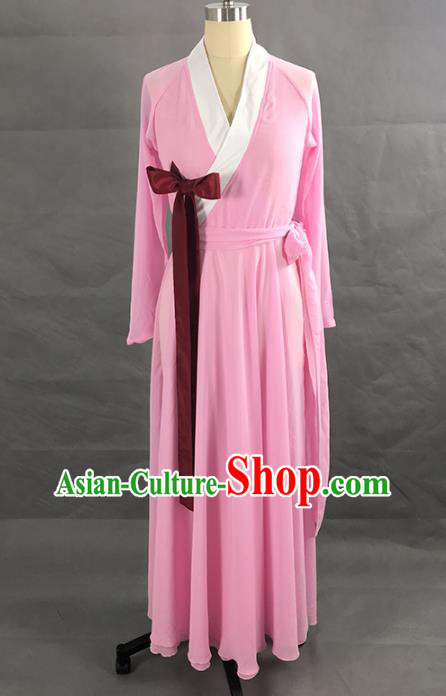 Top Chinese Traditional Korean Dance Performance Clothing Classical Dance Pink Dress Woman Solo Dance Garment Costume