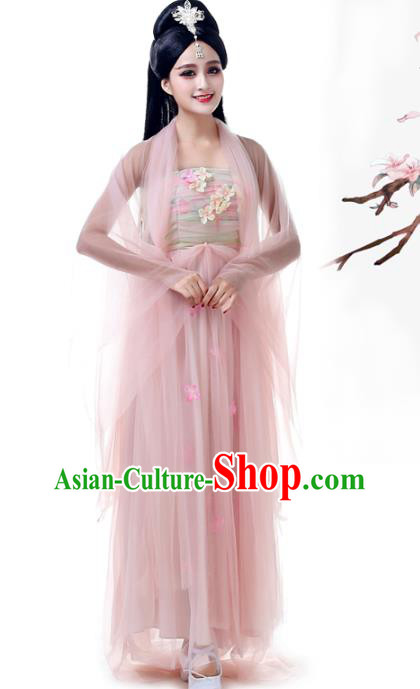 Top Chinese Classical Fairy Performance Clothing Woman Classical Dance Garment Costume Traditional Court Dance Pink Dress Outfits