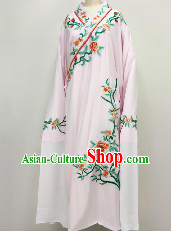 China Peking Opera Garment Costume Traditional Beijing Opera Young Man Pink Robe Shaoxing Opera Scholar Clothing