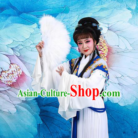 Chinese Traditional Peking Opera Hua Tan Cui Yingying Dress Beijing Opera Actress Garment Shaoxing Opera Noble Lady Clothing