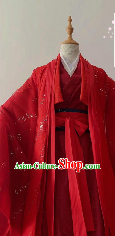 Chinese Ancient Swordsman Hanfu Clothing Traditional Drama Cosplay Noble Childe Garment Costume