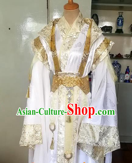 Chinese Han Dynasty Monarch Garment Costumes Ancient Emperor Hanfu Clothing Drama Cosplay Apparels