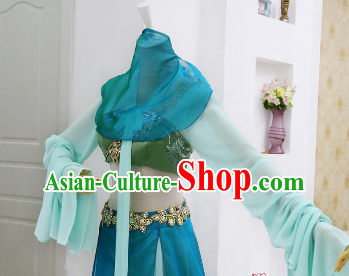 China Ancient Princess Hanfu Dress Cosplay Tang Dynasty Palace Dance Garments Traditional Drama San Qian Ya Sha Qin Chuan Clothing