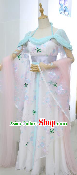 China Ancient Court Beauty Hanfu Dress Cosplay Tang Dynasty Princess Garments Traditional Drama Xin Zui Da Jin Zhi Shengping Clothing