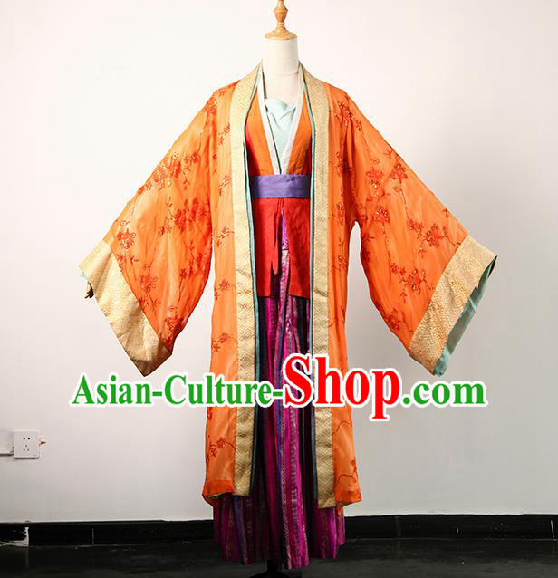 China Ancient Young Mistress Hanfu Dress Cosplay Song Dynasty Poetess Garments Traditional Drama Li Qingzhao Clothing