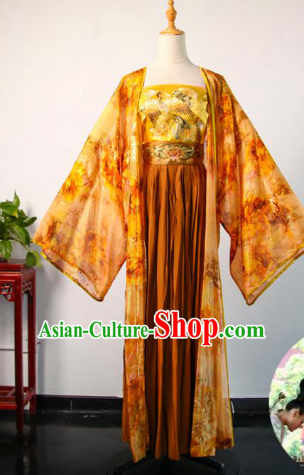 China Ancient Empress Hanfu Dress Tang Dynasty Queen Garments Traditional Drama Young Sherlock Cosplay Wu Meiniang Clothing