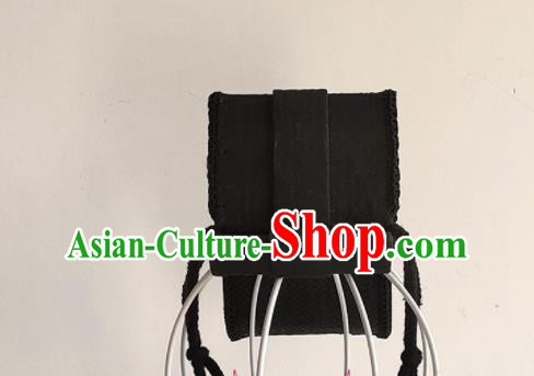Handmade Chinese Qin Dynasty Warrior Hair Crown Ancient General Headwear Drama Traditional Hanfu Hair Accessories