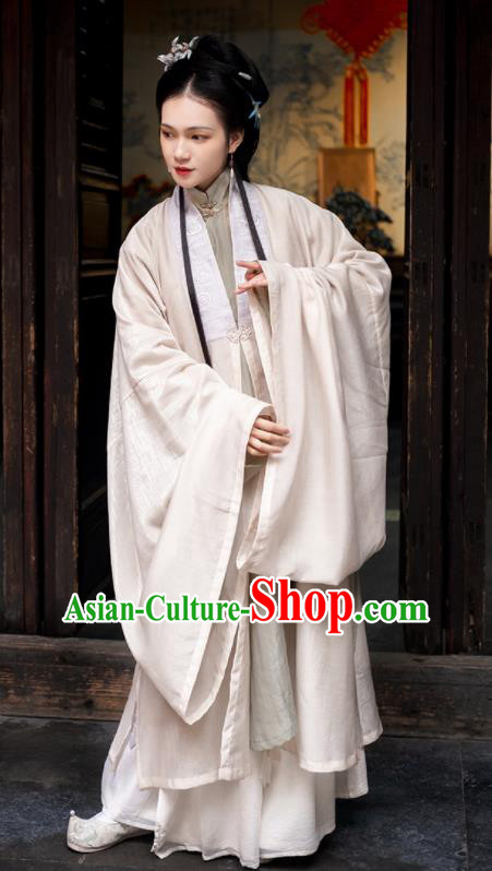 China Ming Dynasty Noble Countess Historical Clothing Traditional Apparels Ancient Young Mistress Hanfu Dress Costumes for Women