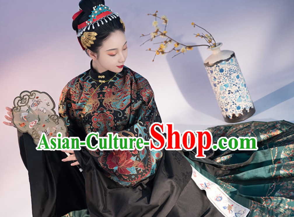 Top Classical Chinese Imperial Wedding Dress Traditional Ming Dynasty Queen Garment for Women